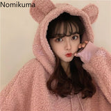 Tineit 2025 Women Clothing Oversized Hoodies Y2k Tops Streetwear Rabbit Ears Hooded Sweatshirts Thicked Casual Chic Hoodie Ropa Mujer