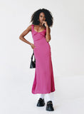 Tineit Lynsey Midi Dress Fuchsia