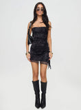 Tineit Donelli Mini Dress Black Tapestry