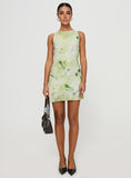 Tineit-Vivre Mini Dress Green Floral