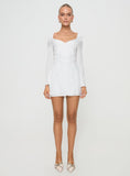 Tineit Lyna Long Sleeve Mini Dress White