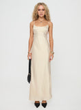 Tineit Ravia Maxi Dress Champagne