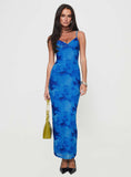 Tineit Hathaway Maxi Dress Blue Floral