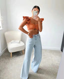 Tineit Tammy High Waist Boyfriend Jeans