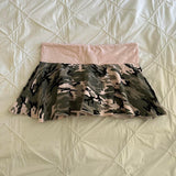 Tineit Summer Y2K vintage leopard-print ruffled low-rise mini skirt for ladie Camo skirt aesthetic Elegant fashion for party streetwear