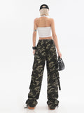 christmas outfit Tineit Women's Camouflage Baggy Cargo Pants Vintage Y2k Harajuku Aesthetic Streetwear Oversize Pants High Waist Trousers 2000s Clothes