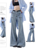 christmas outfit Tineit Women's Baggy Y2k Flare Jeans Harajuku Aesthetic Oversize Denim Trousers Vintage Japanese 2000s Style Jean Pants Trashy Clothes