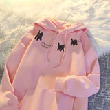 Tineit Thicked Hoodie Women's Clothing Anime Print Hooded Sweatshirts Oversized Tops 2025 Ropa Mujer Fashion Casual Warm Hoodies 49C884