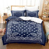 Tineit 3pcs Bohemian Style Polyester Duvet Cover Set 3D Print Bedding Set, Soft Comfortable Paisley Duvet Cover