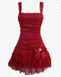 Tineit Cute A line Straps Red Short Homecoming Dress Birthday Dresses (PRE-ORDER)