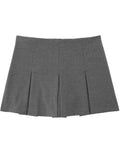 Tineit Fashion Women's High Waist Shorts Skirts Pleated Skirt Shorts Women Striped Bermuda Shorts Woman Casual Mini Shorts