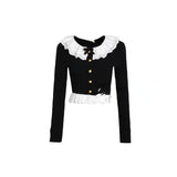 Tineit 2025 Autumn Vintage Black 2 Piece Set Skirt Casual Sweater Tops + Sexy Bodycon Mini Skirt Korean Fashion Knitted Suit Woman Slim