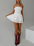 Tineit Denson Strapless Mini Dress White