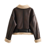 Tineit Jerzi Faux Leather Oversize Jacket