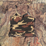 Tineit Y2k Women's clothing Crop Top Camo Top Harajuku Tank and Camis Vintage top Summer Aesthetic Women's shirt Women's clothing Emo