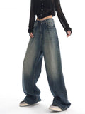 Tineit Vintage Wash 90's Baggy Boyfriend Jeans