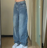 Tineit Pocket Design Blue Wash Boyfriend Jeans