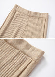 Tineit Zoya Ribbed Knit Button Pants