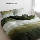 Tineit Ins Gradient Dark Gray Nordic Style Cover Double Duvet Cover Bedclothes Bedding Set Bed Sheet Comforter Sets Duvet Cover