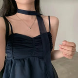 Tineit 2000s Aesthetic Sleeveless Solid Tops Hot Girls Korean Fashion Sweet Tank Top Summer Casual Basic Pure Color Camis Woman Chic