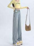 christmas outfit Tineit Women's Light Blue Y2k Jeans Harajuku Oversize Denim Trousers Vintage Japanese 2000s Style Baggy Jean Pants Trashy Clothes 2025