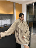 Tineit Karma Oversize Faux Fur Jacket