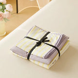 Tineit Ins Nordic Duvet Cover Set Quilt Set Korean Style Striped Bed Sheet Set For Girls Bedding Set For Bedroom