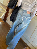 Tineit Shay Heart Print Jeans