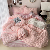 Tineit Comforter sets Bedding Set for Boys Girls Bedroom Duvet Cover Pillowcase Bedspread Simple Fashion Bed Sheet Set Bed Linens