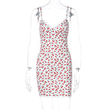 Tineit Ala Cherry Print Mini Dress