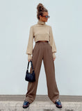 Tineit-Archer Pants Brown Lower Impact