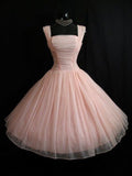 Tineit Modest Ball Gown Straps Tulle Birthday Outfits Homecoming Dress (PRE-ORDER)