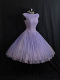 Tineit Vintage s Tulle Dress Short Lilac Homecoming Dress (PRE-ORDER)