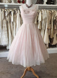 Tineit s Vintage Pink A line Short Homecoming Dress Party Dress (PRE-ORDER)