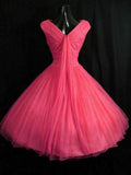 Tineit Vintage 's Short Tulle Knee Length Sleeveless Homecoming Dresses (PRE-ORDER)