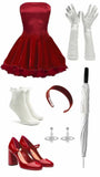 Tineit Unique A line Strapless Red th Grade Homecoming Dresses Hoco Dress (PRE-ORDER)