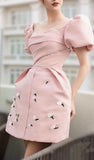 Tineit Cute A Line Sweetheart Short Pink Homecoming Dress Birthday Outfit (PRE-ORDER)