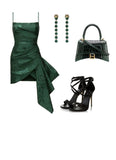 Tineit Simple Sheath Spaghetti Straps Dark Green Lace Short Homecoming Dress Birthday Dress (PRE-ORDER)