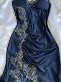 Tineit Sexy Bodycon Mermaid Straps Long Navy Blue Lace Prom Dress Party Dresses (PRE-ORDER)