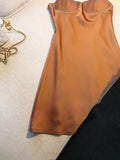 Tineit Simple A Line Straps Brown Short Homecoming Dresses th Birthday Outfit (PRE-ORDER)