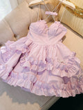 Tineit Cute Ball Gown Spaghetti Straps Pink Short Homecoming Dresses th Birthday Outfit (PRE-ORDER)