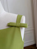 Tineit Simple A Line Straps Green Short Satin Homecoming Dresses th Birthday Outfit (PRE-ORDER)