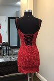 Tineit th Birthday Dark Homecoming Dress Corset Tight Short Mini Dress with Appliques (PRE-ORDER)