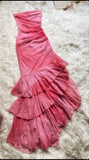 Tineit Pretty Sheath Strapless Sleeveless Pink Prom Dresses Long Evening Dress (PRE-ORDER)