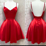 Tineit th Birthday A Line Spaghetti Straps Red Homecoming Dresses Short Party Dress (PRE-ORDER)