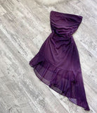 Tineit th Birthday High Low Strapless Grape Homecoming Dresses Short Mini Party Dress (PRE-ORDER)