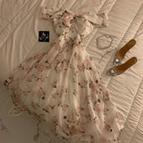 Tineit th Birthday A Line Off The Shoulder Pink Floral Homecoming Dresses Party Dress (PRE-ORDER)