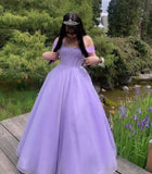 Tineit Pretty A Line Off The Shoulder Lilac Sequin Long Prom Dress Evening Dresses (PRE-ORDER)