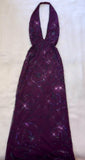 Tineit Pretty A Line Halter Sleeveless Grape Beads Long Prom Dress Evening Dresses (PRE-ORDER)