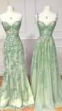 Tineit Sexy Mermaid Sweetheart Mint Green Tulle Lace Prom Dresses Party Evening Dress (PRE-ORDER)